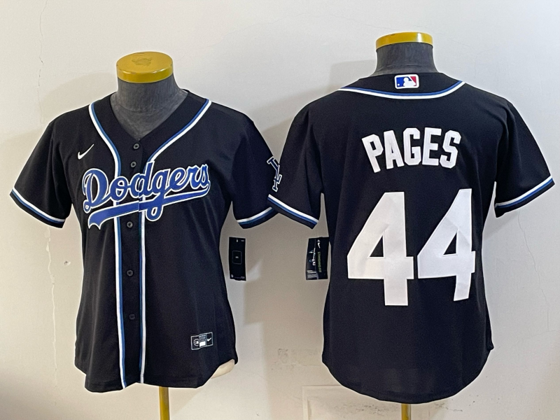 women Los Angeles Dodgers #44 pages black Game 2026 Nike MLB Jersey 0654001->women mlb jersey->Women Jersey